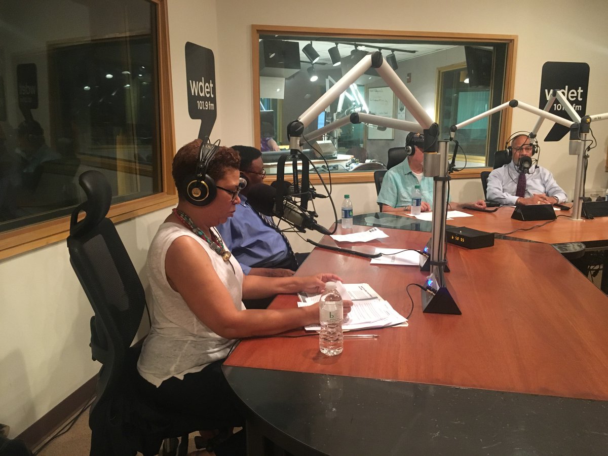 wdet's tweet photo. Tune in at 5p to hear @NPRMichel host @npratc from WDET's studios & discuss the 1967 uprising in #Detroit. https://t.co/lXxG2tG9XF #DET67 https://t.co/WqpB9SENRS