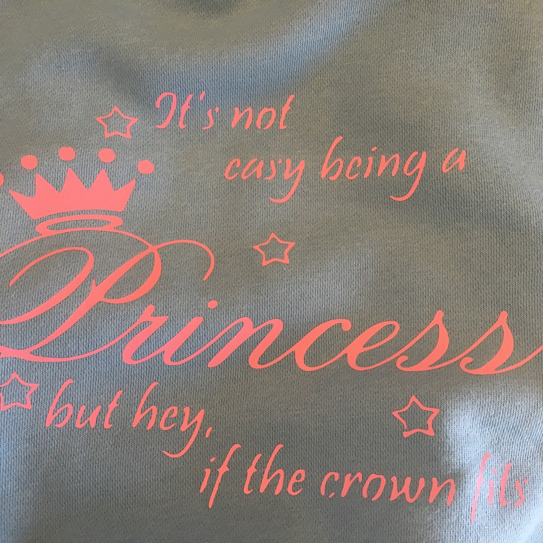 ReflectionsinM's tweet photo. It's not easy being a #princess. Special #personalised #hoodies for #special #princesskate and #princessclaire. https://t.co/nqUesX6aON