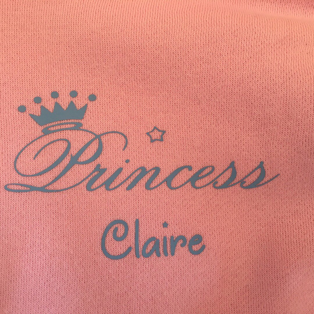 ReflectionsinM's tweet photo. It's not easy being a #princess. Special #personalised #hoodies for #special #princesskate and #princessclaire. https://t.co/nqUesX6aON