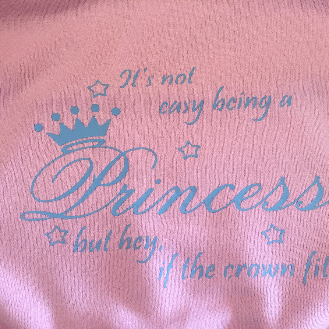 ReflectionsinM's tweet photo. It's not easy being a #princess. Special #personalised #hoodies for #special #princesskate and #princessclaire. https://t.co/nqUesX6aON