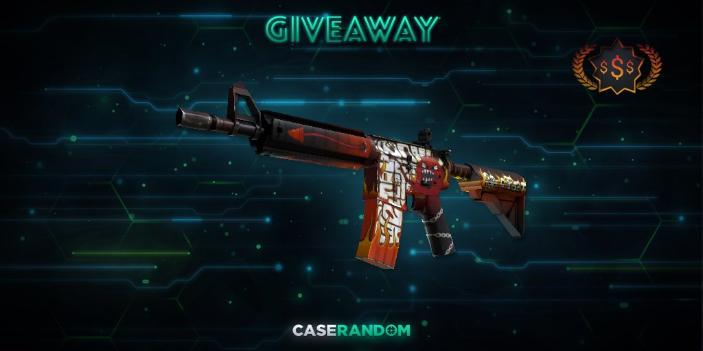 caserandom's tweet photo. Win 🏆 ★ M4A4 | Hellfire ⏱️ in 23 hours!
-Go https://t.co/bNF4cmhDJh
-RT&amp;Like⌛️ https://t.co/q8XWcfpkCi
