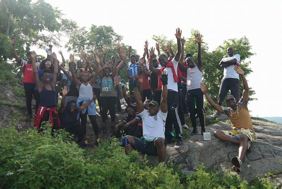 Rakeeyah's tweet photo. #Happy people! #SaturdaysAreForHiking #hiking #AdventureSeekers #outdoors #nature #TLFChatterHouse #abuja #ApoHillHike #touringabuja #fitfam https://t.co/TPiaRQpyYO