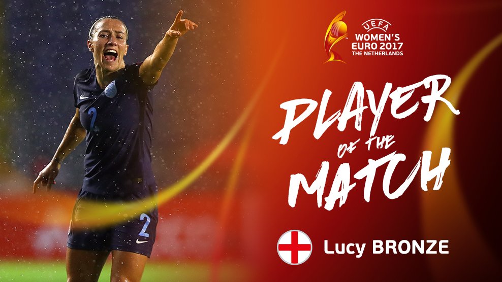 WEURO2025's tweet photo. Well played, @LucyBronze 👏👏👏

#WEURO2017 https://t.co/iQb77E2EeX