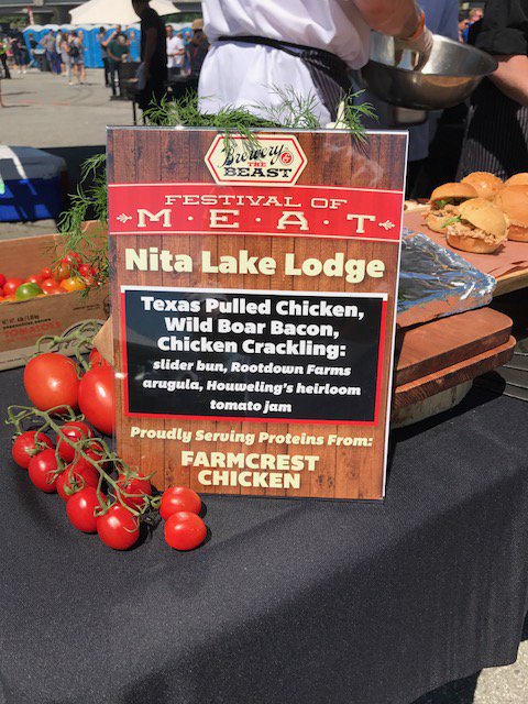 NitaLakeLodge's tweet photo. #TeamNita is @BreweryTheBeast today cooking up a storm! Checkout what's on the menu for #nitalakelodge - #makeitmeat https://t.co/Z5s2bi31R2