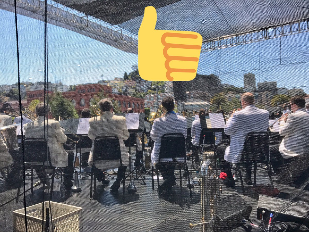 SFSymphony's tweet photo. Shout out to our Principal Trombone @SFSTimHiggins who ran @THESFMARATHON this morning before the concert! Um...wow. https://t.co/PiLK36UM0Y