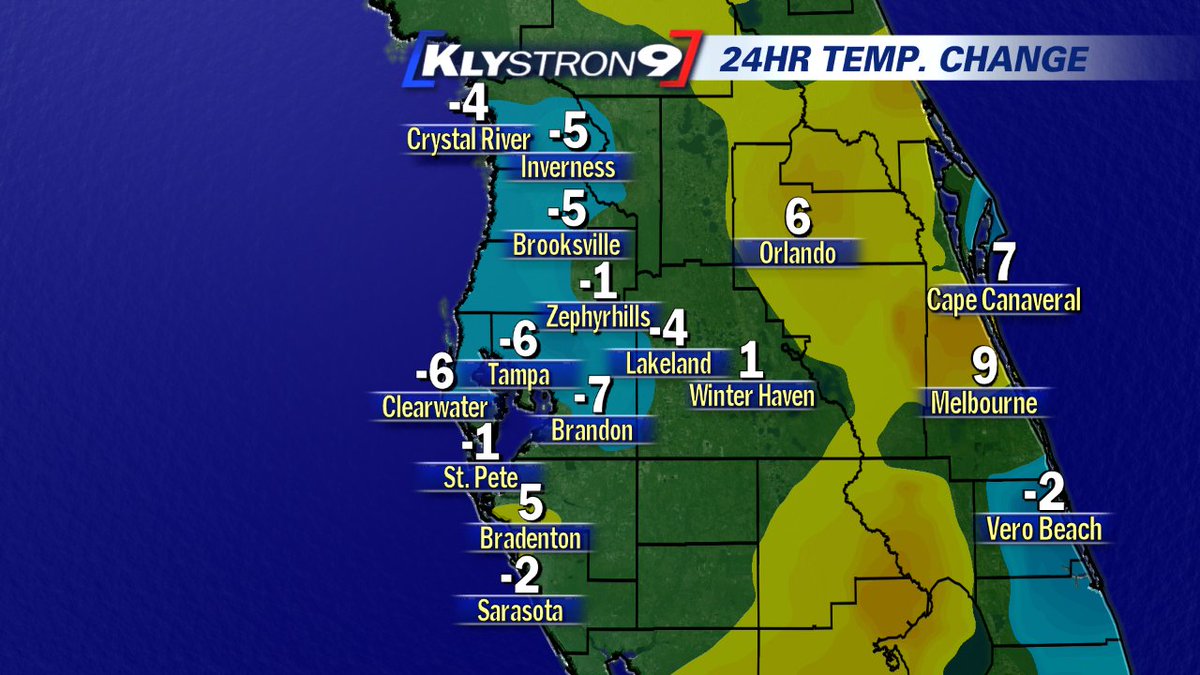 bn9weather's tweet image. Diane Kacmarik: Gloomy Sunday, but even cooler than yesterday afternoon in #FL