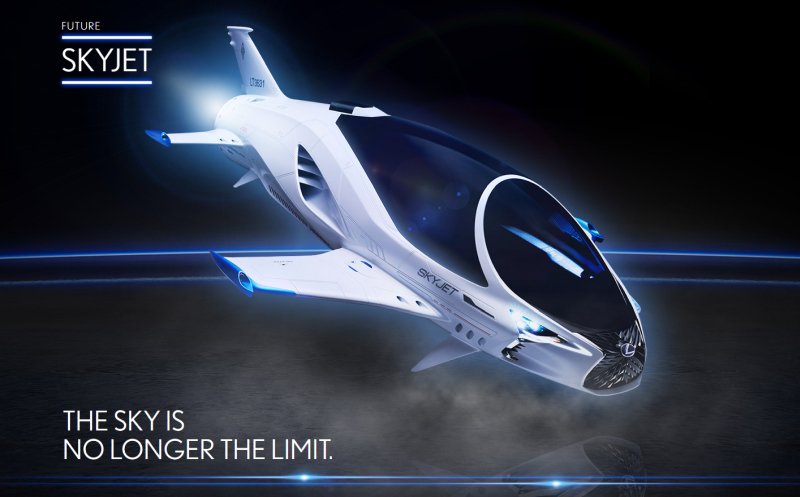 luxovis's tweet photo. Futuristic SKYJET developed with Lexus (more news on https://t.co/Ne4bwXbG5O) (Origin: https://t.co/v5gfM6vugr) https://t.co/faBLIvMSjF