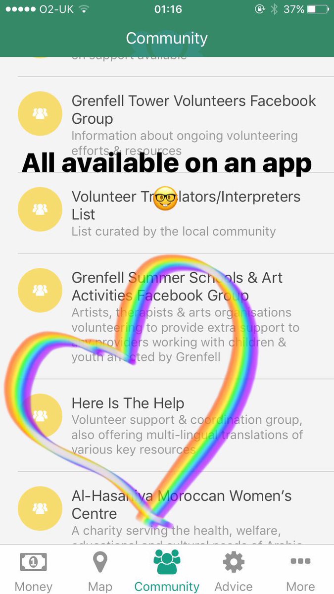 hereisthehelp's tweet image. Welcoming the new Grenfell Support app for everyone who wants information. This will be getting updated regularly. #grenfell #supportapp