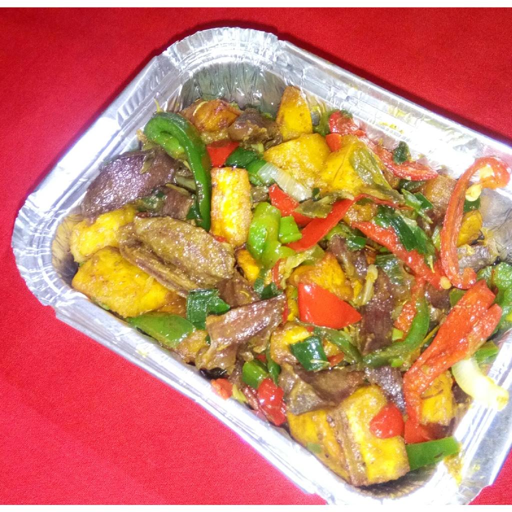 Misprom's tweet photo. @Jaicci Gizzards and plantain 😀 https://t.co/UQMi4WF8a2