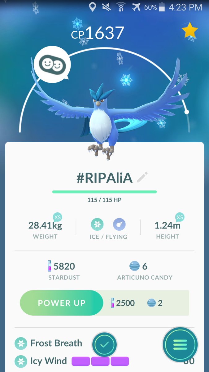 iiTzSTUTTA's tweet photo. @OMGitsAliA @MYSTIC7 I Got You Fam! #PokemonGOFest #PokemonGO #RIPAliA #Legendary https://t.co/xfEmUwX0XT