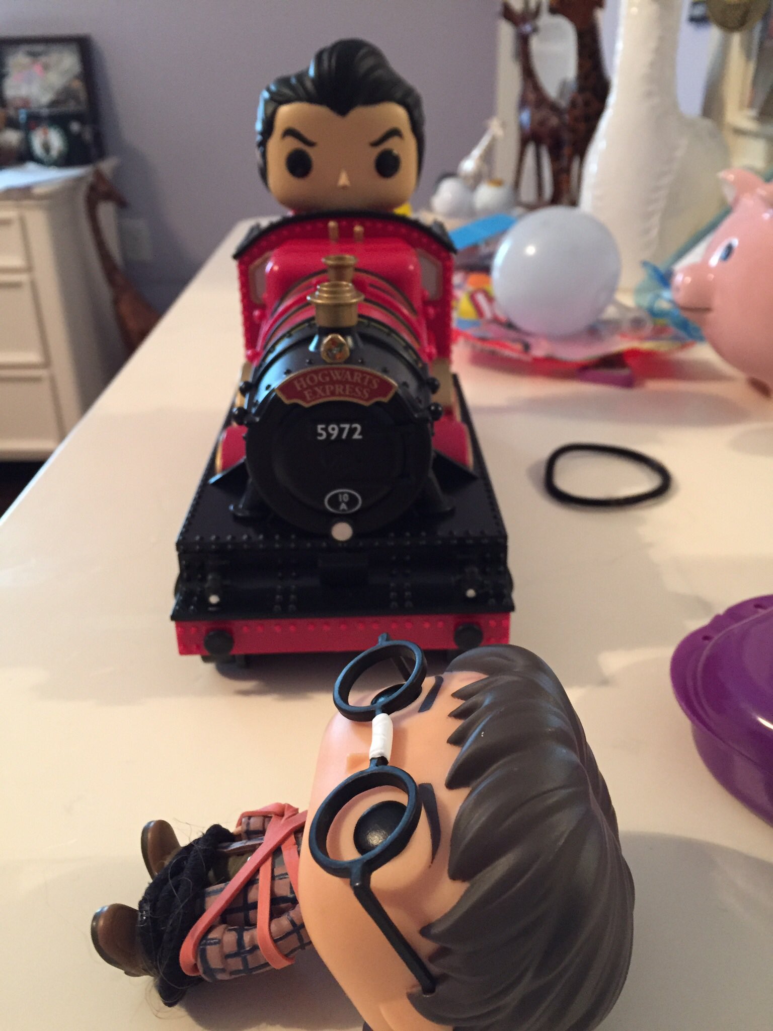 Gaston has had enough of Harry Potter. Happy Birthday Daniel Radcliffe. 