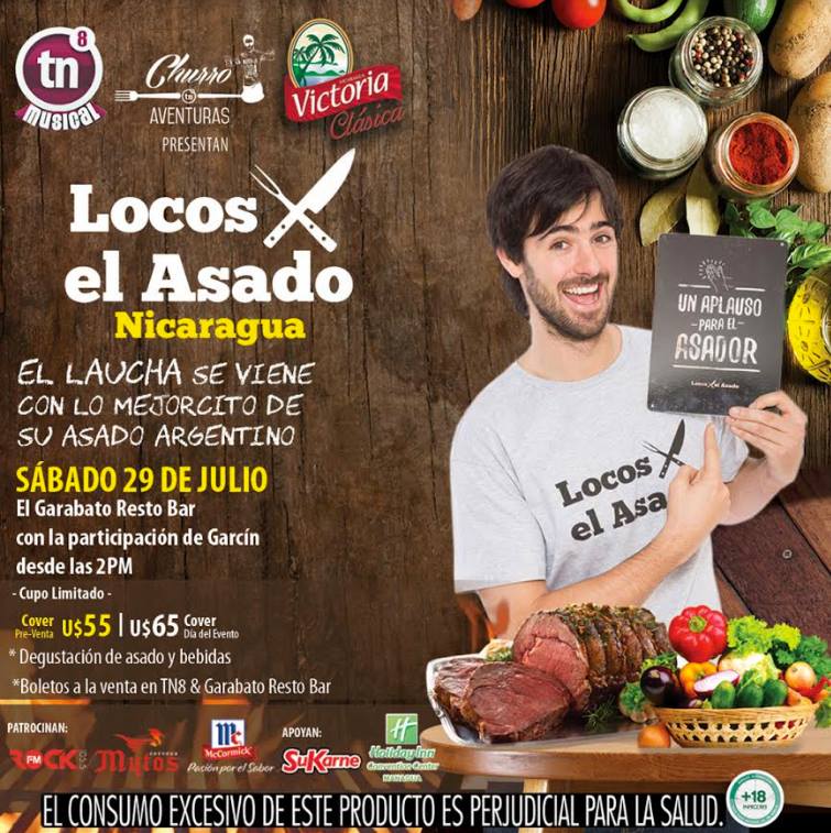 Preparate para conocer todo el buen sabor del asado argentino con Locos X el Asado, este sábado 29 de julio, evento que no te podés perder.