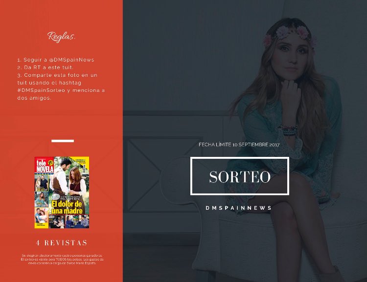 DMWorldCuritiba's tweet photo. @DMSpainNews @DulceMaria @telenovela_es @FrontlineMngmnt #DMSpainSorteo @brandaowilliam @soniadulcete https://t.co/4Iowrp8v4z