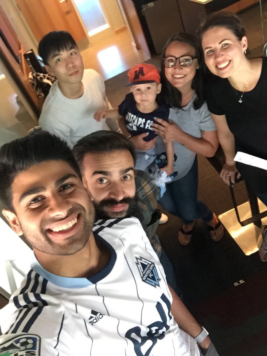 MissJanineM's tweet photo. Thank you Titans!! Great time at the #whitecaps game tonight!! #heaty @peaceitquick @sj_becker @rmtrevororourke @SY_Roadtrip https://t.co/8Ipsicvjga