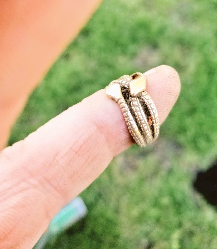 WolfDigs's tweet photo. 18k Joy!!! #metaldetecting #Gold  #MetalDetectors https://t.co/UkHgikvZhA