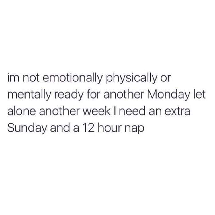 1andonlyKatiC's tweet photo. Just sayin... #MondayBlues #mentallydrained #ToomuchStress #newmonthnewchanges #lastweekofJuly https://t.co/6I26MHxvSS