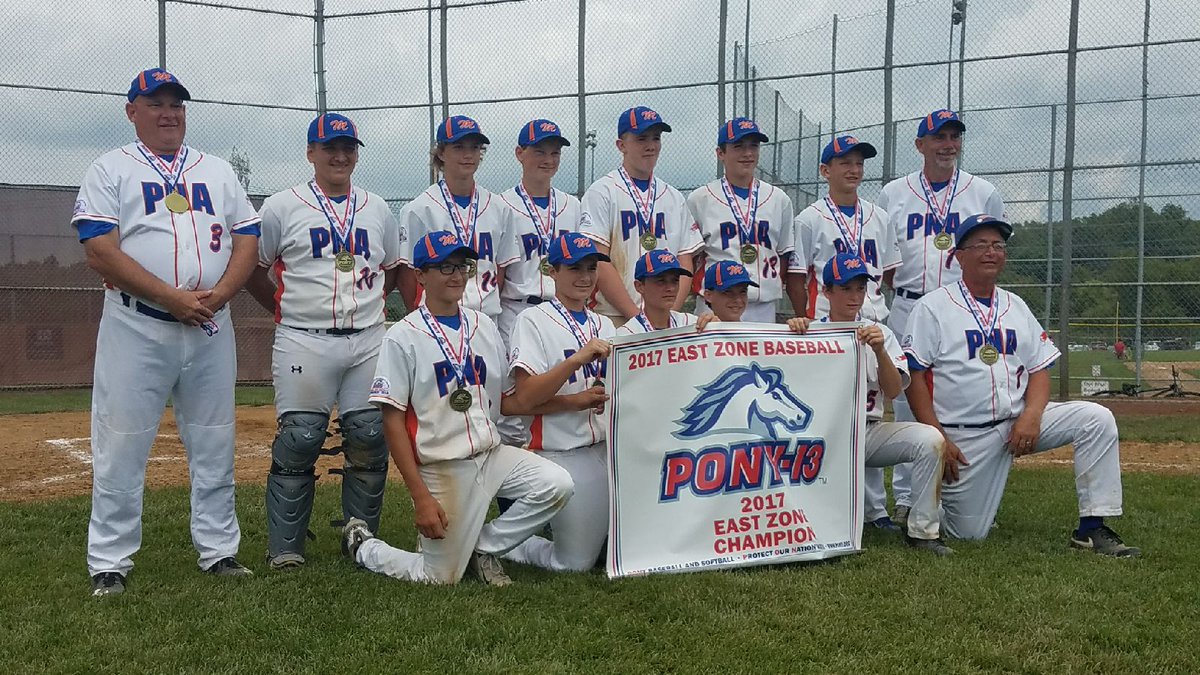 MoxPNABaseball's tweet photo. Congratulations to this group of fine young men! East Zone Champs!
Moving on to the Pony-13 World Series in  CA! #PNAProud https://t.co/e2nwbuIXlz