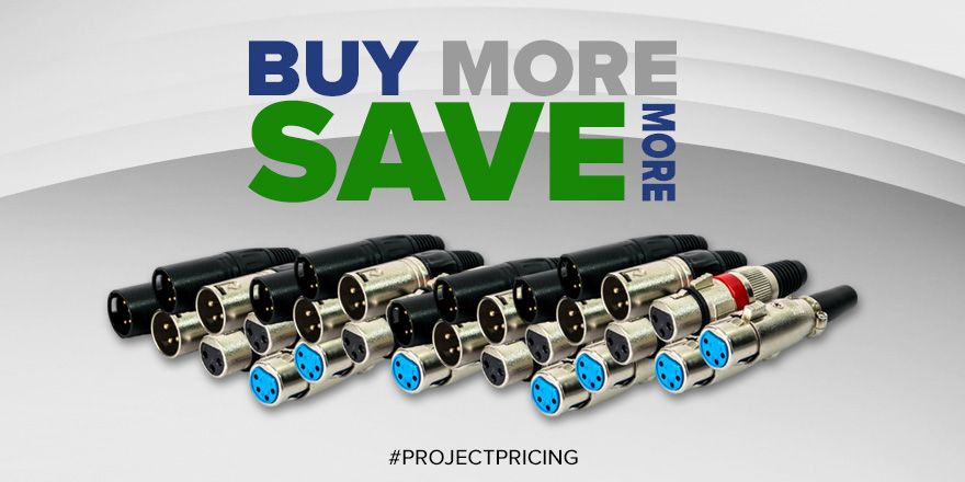 pacrad's tweet photo. Use the same cable or connectors on every job? Save big on bulk orders! Ask about #ProjectPricing today: https://t.co/dFXn7UZv74 #ProAV https://t.co/mjPgiC3GUj