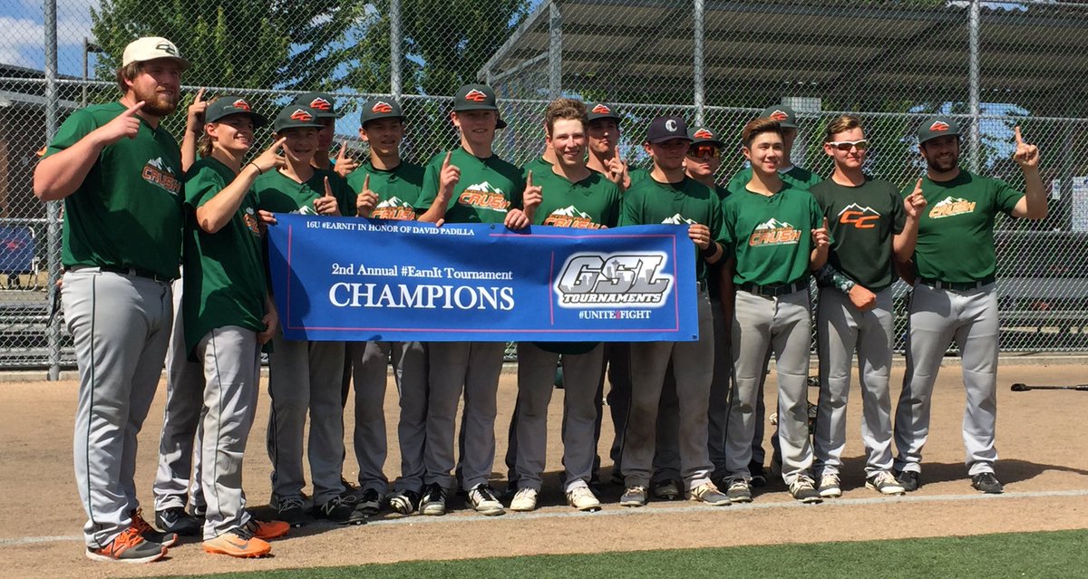 GSL_Youth's tweet photo. 16U #EarnIt Champions 3-2 with a walk off 2rbi double @cascadecrushbb https://t.co/fOzK5SIZwC https://t.co/J9Fxyl06AJ