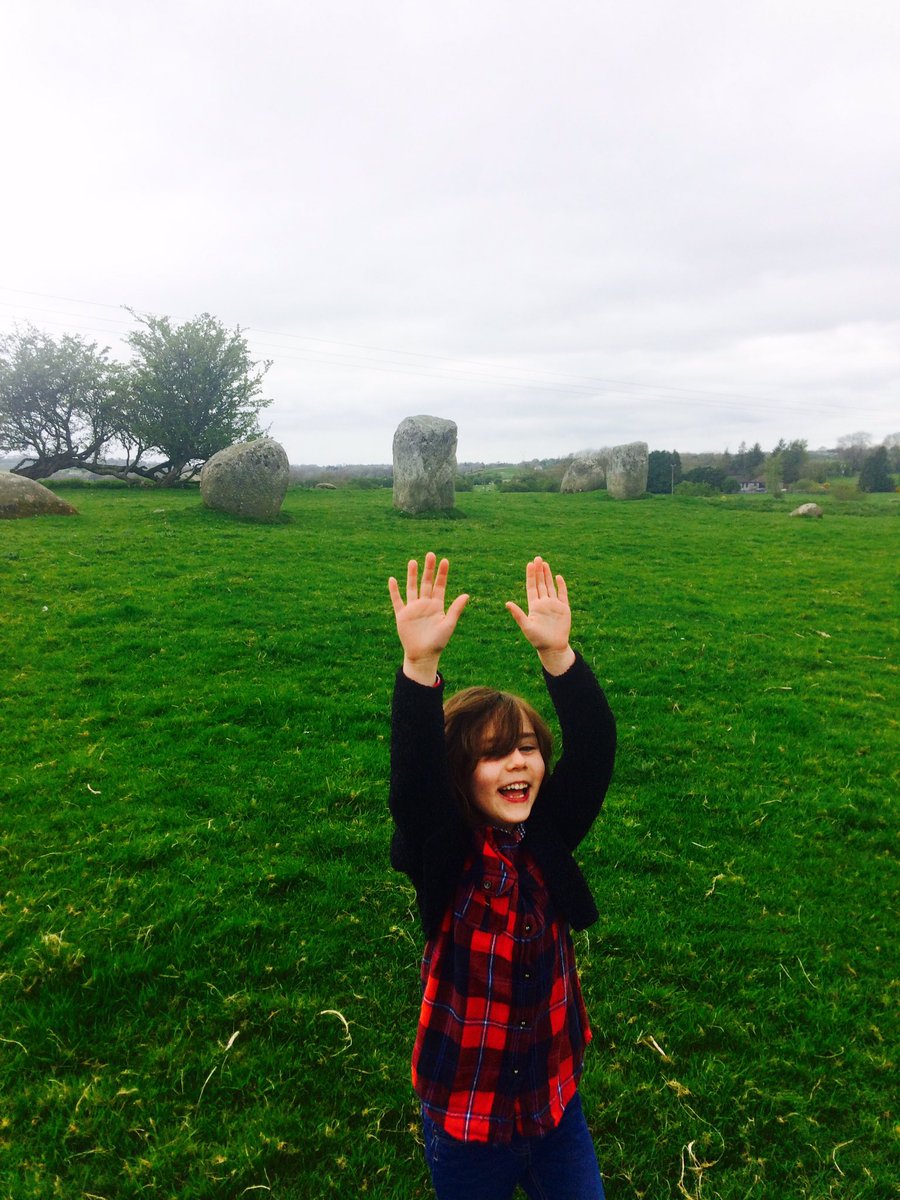 OccultReview's tweet photo. When you tell your daughter that a stone circle is a place of reverence...then she does the #timewarp 🙂#Wicklow #athgreany https://t.co/sGD65y5bgt