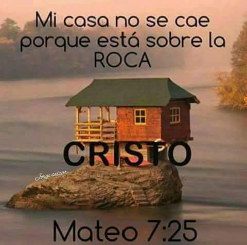 mqv102984's tweet photo. MI CASA JAMÁS SE CAERÁ...PORQUE ESTÁ SOBRE LA ROCA...CRISTO...Mateo 7:25. https://t.co/dPpmlcG1T4
