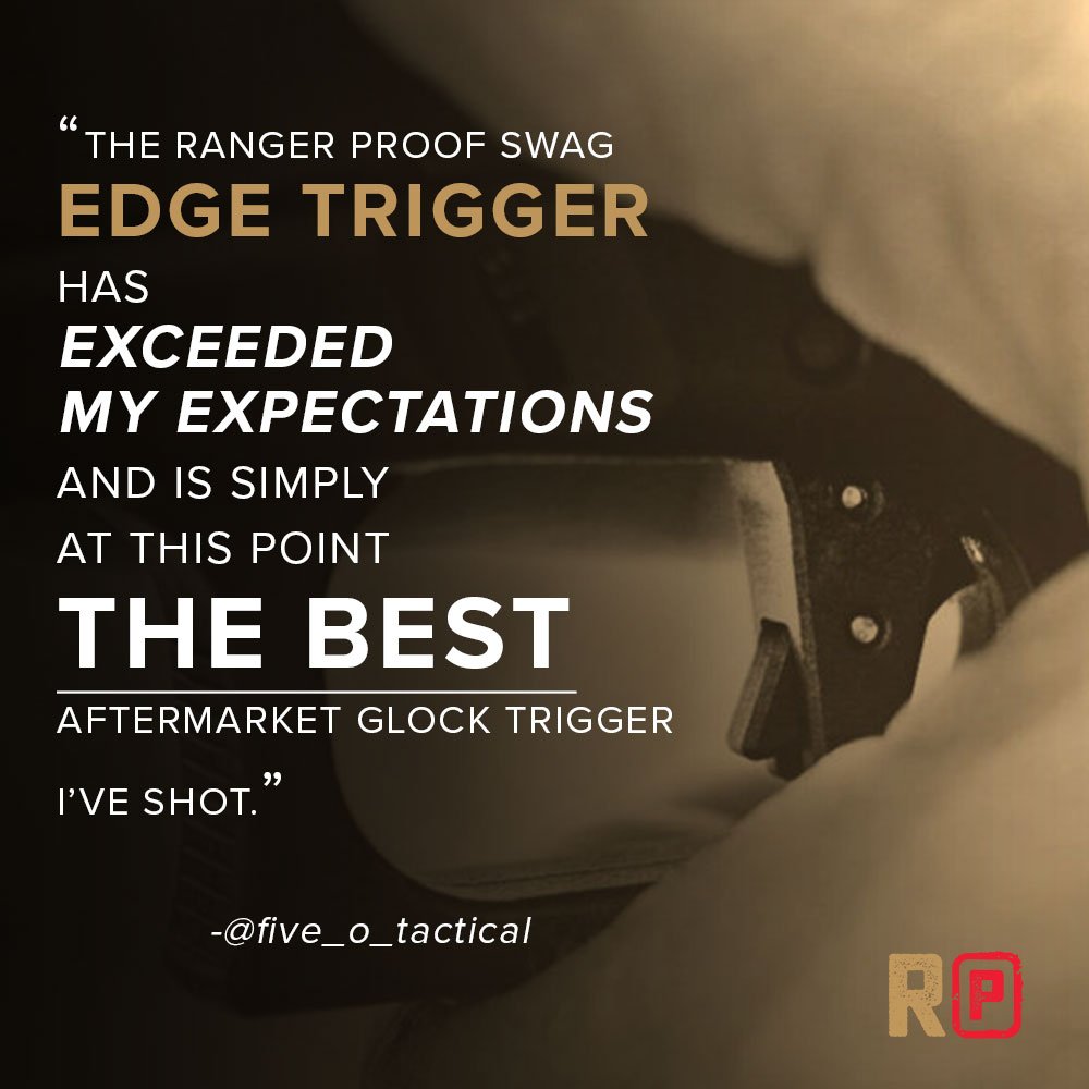 RangerProofSwag's tweet photo. Firearms Trainers love our Edge Trigger. Thanks, @five_o_tactical #TheEdgeTrigger #GlockTrigger #RangerProofSwag https://t.co/WounBLs1mF