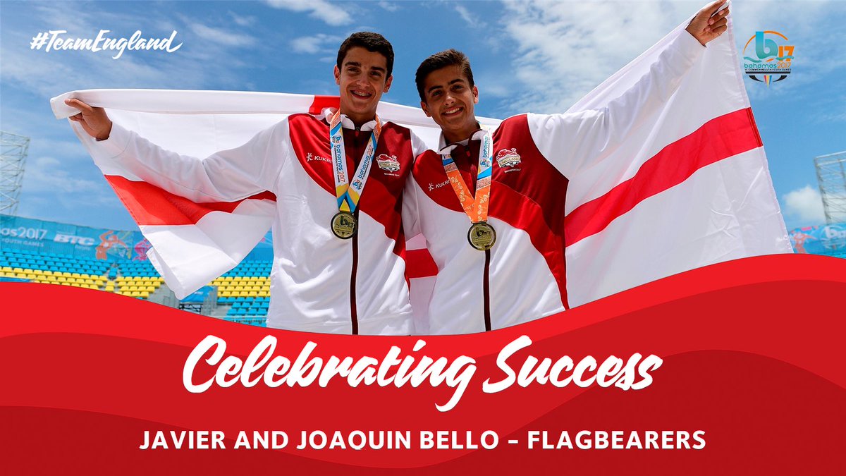Closing ceremony joint flag bearers for #TeamEngland will be @TeamBelloVolley