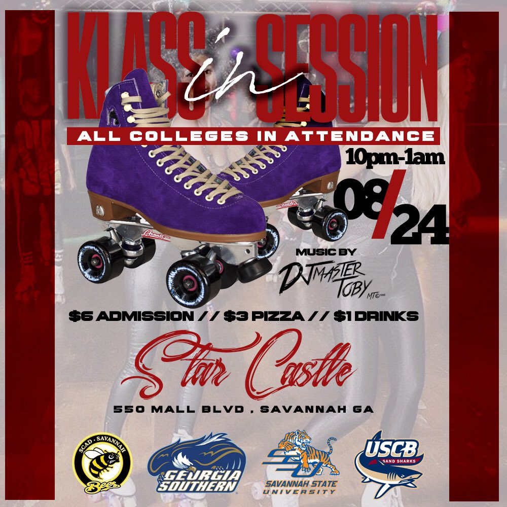 CallHimMiami's tweet photo. COLLEGE SKATE NIGHT! Save the date August 24th #KlassInSession hosted by Dj Miami w/ sounds by @DjMasterToby 🎤⚡️ y'all ready 👀 #SSU21 #SSU https://t.co/npUuWnZHAr
