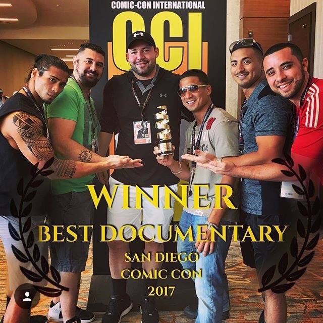 QtStory's tweet photo. Great news out of @Comic_Con we won the Best Documentary category. #Netflix #WWE #ROH #filmmaking #Documentary https://t.co/XRISN7hWcj