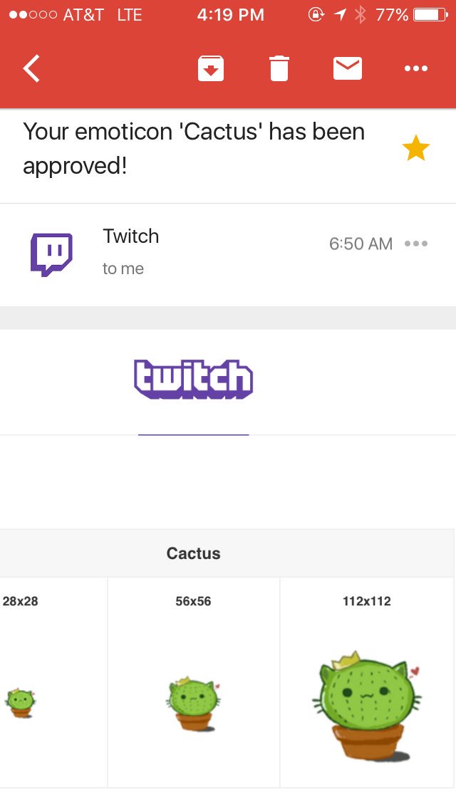 acousticazuri's tweet photo. So excited that my emoticon (designed by @deadfishdoodles) got approved! Much excitement! #CactusQueen https://t.co/di25uwOmtj