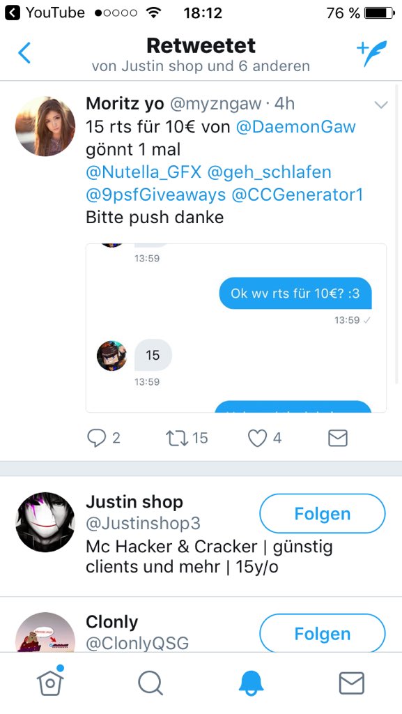 BustAndLeaks's tweet photo. .@DaemonGaw scammt https://t.co/QKra4v3RLW