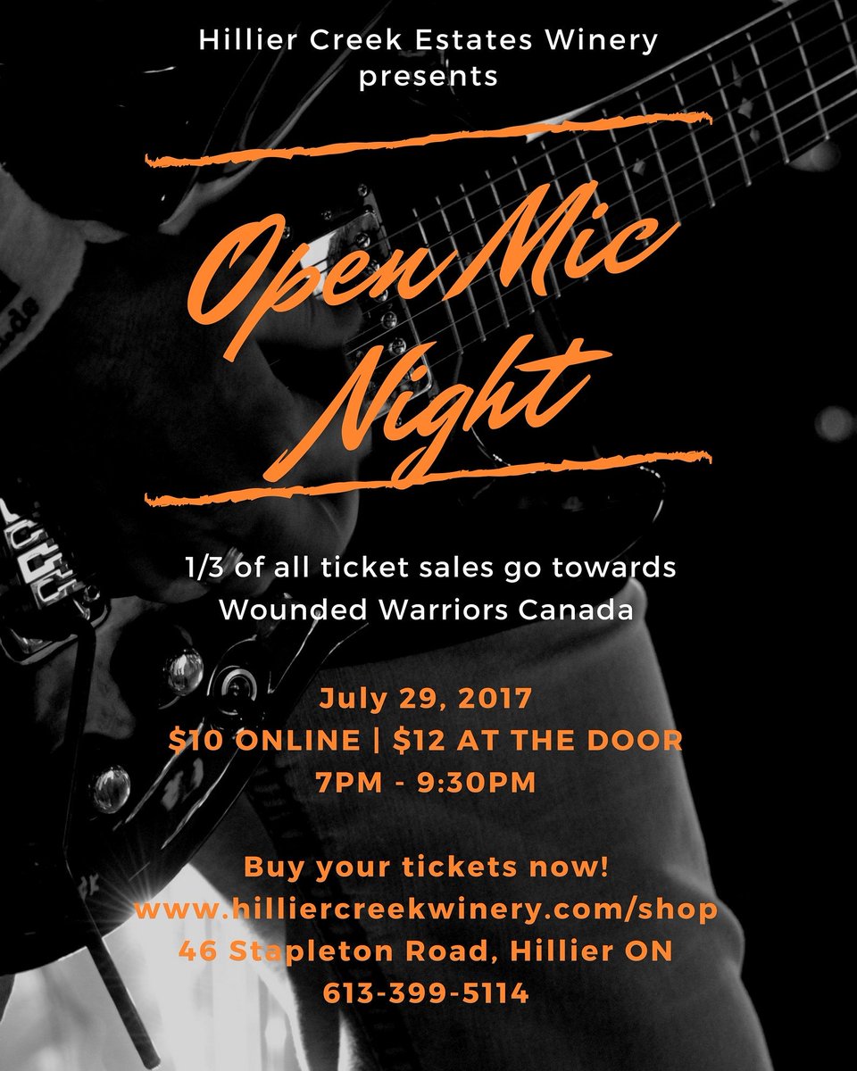 Open Mic Night is this Sat. July 29, sign up now to perform and/or join us in a fun night of performances! <a href="/VisitTheCounty/">Visit the County</a> #openmic #hillier