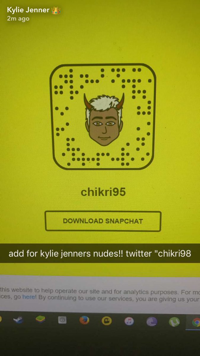 _villegay_'s tweet photo. looks like someone's hacked @KylieJenner 's Snapchat https://t.co/gDWnaxpNNA