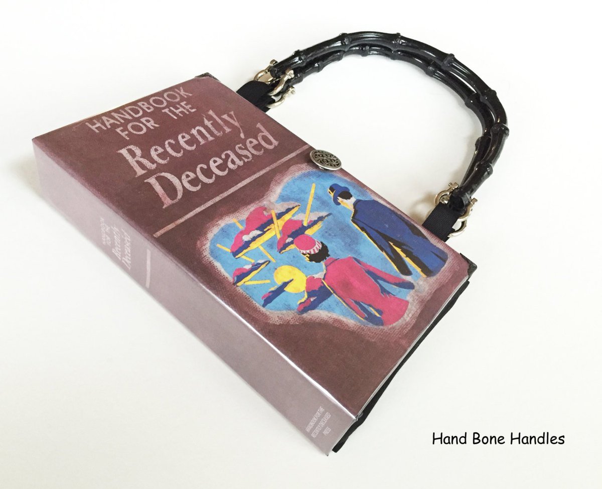 NovelCreations's tweet photo. Handbook for the Recently Deceased Recycled Book Purse - Spirit … https://t.co/Y5ec78YZSO ##bookpurse #SkeletonBones https://t.co/5gSh7f7hQg