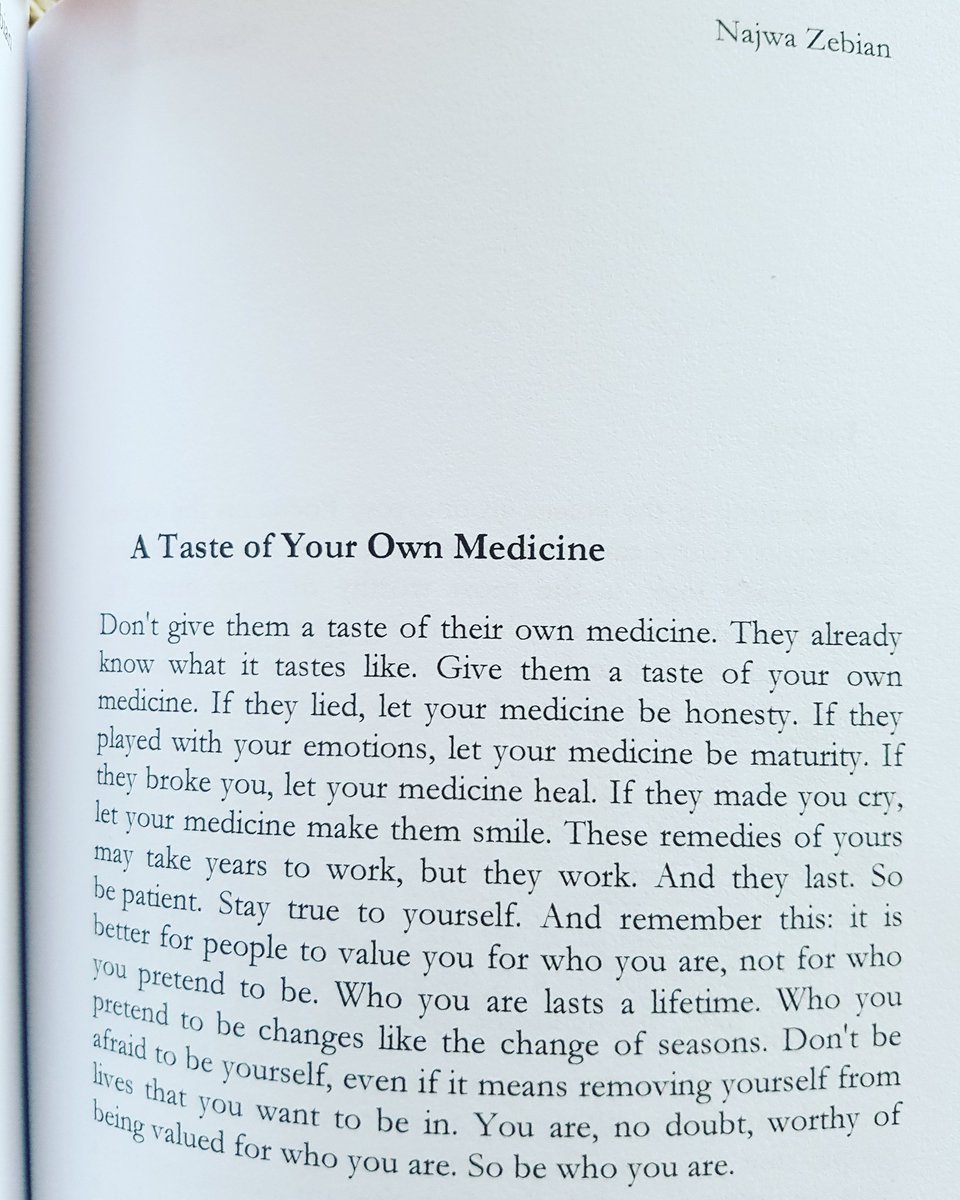 Najwa Zebian On Twitter Give Them A Taste Of Your Own Medicine If They Broke You Let Your Medicine Heal Mindplatter Https T Co U6dr9lgpcz Twitter