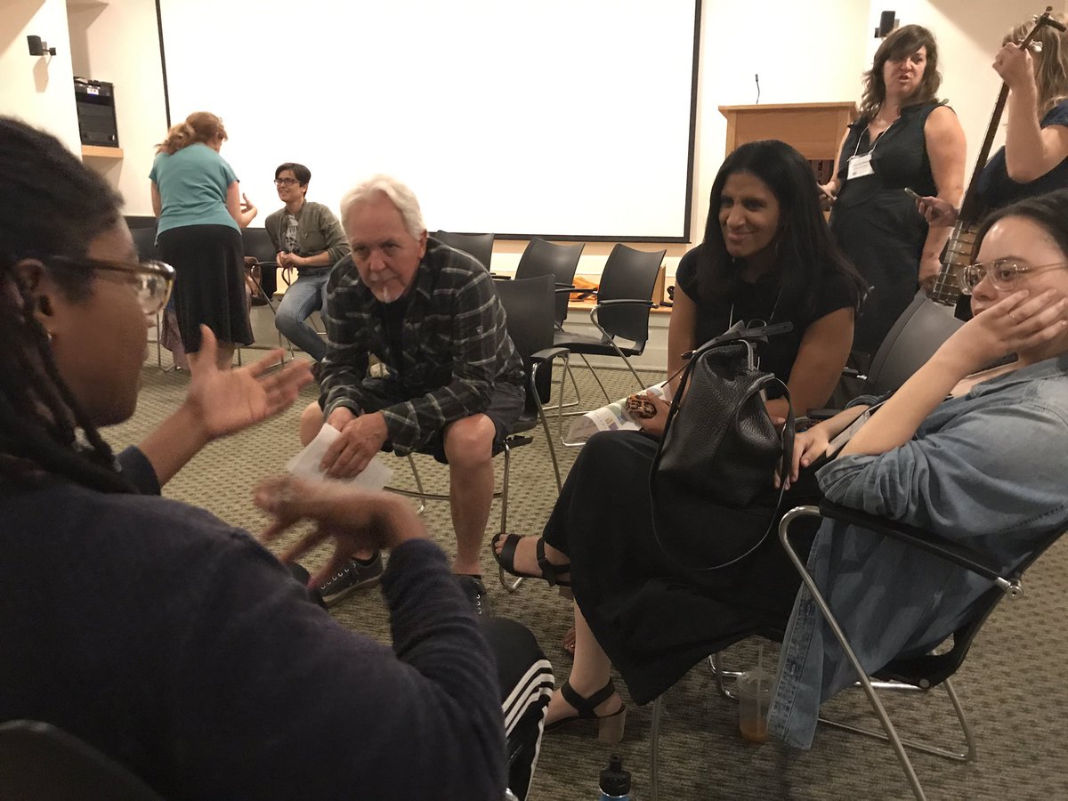 thebigshed's tweet photo. How do a bunch of storytellers get to know each other? By telling stories. #digginginretreat https://t.co/fp8qEyBREu