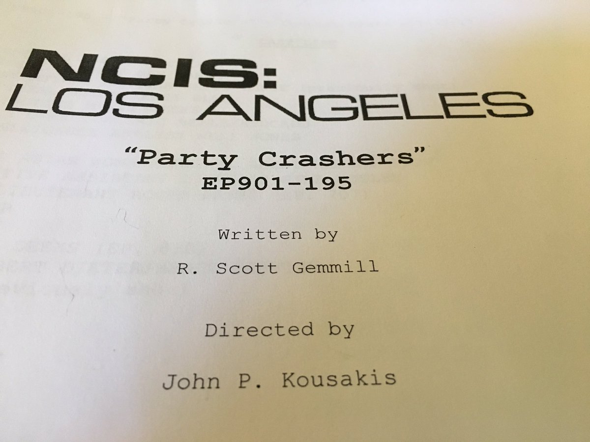 jpkouz's tweet photo. This Premiere script begins the exciting thrills&amp;outstanding stories the #bestcastwriterscrewinthebiz will present to our loyal fans in S9 https://t.co/0IOGsCN8cA