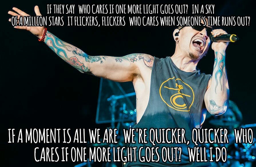 LaborTalk's tweet photo. *One More Light* we love you Chester. Thank you. @linkinpark https://t.co/2dc89Z7xUf