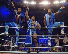 jjslamcast's tweet photo. @WWE @TrueKofi @XavierWoodsPhD  @10for10_Network AND YOUR NEWWWWWWW SMACKDOWN TAG TEAM CHAMPIONS......
NEW DAY!!!!! https://t.co/pMnwcpMszA