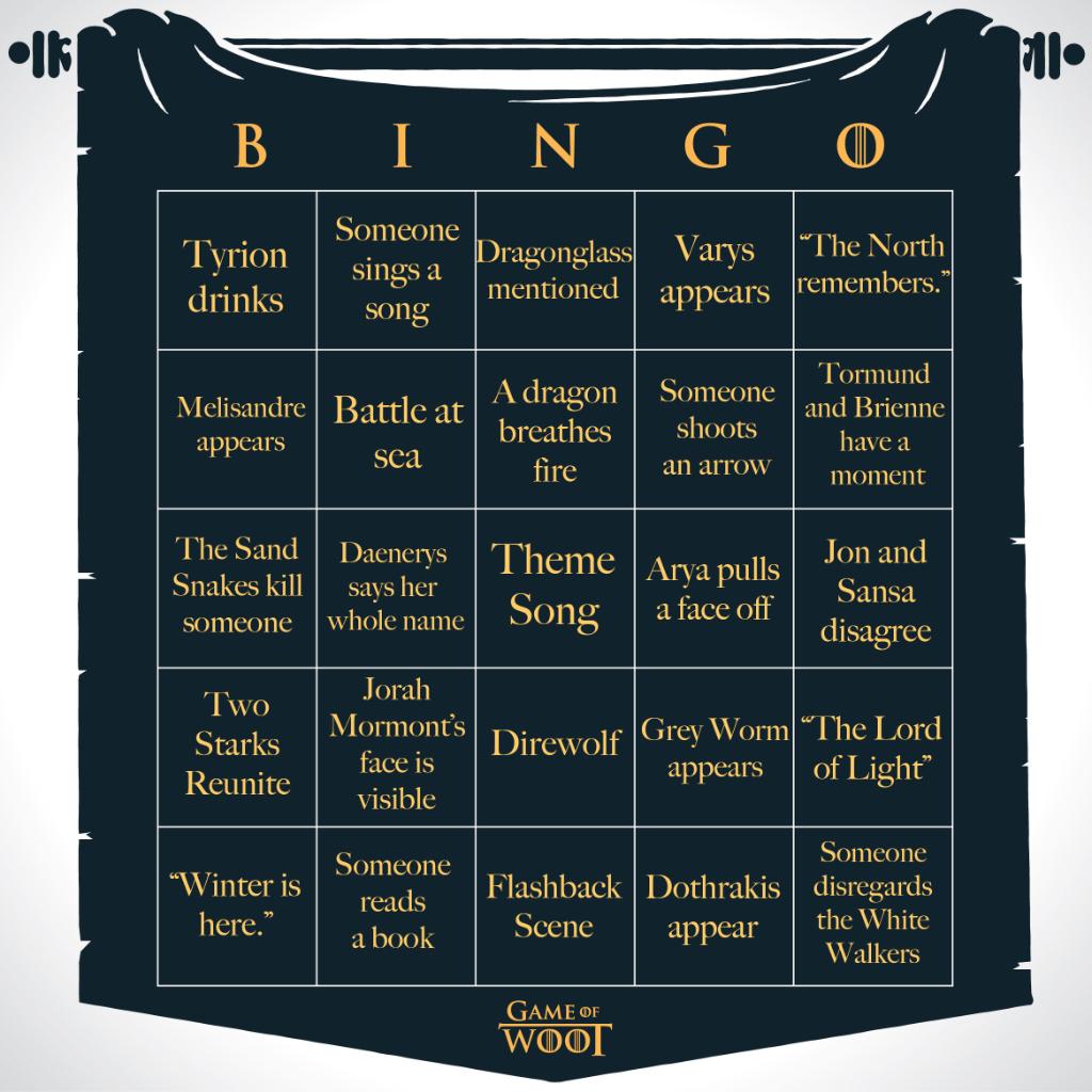 woot's tweet photo. Game of Woot BOC Bingo is back! If this card gets Bingo tonight, you could get a BOC! We start our viewing at 6 pm PT! #gotbocbingo https://t.co/6SAHDa74bO