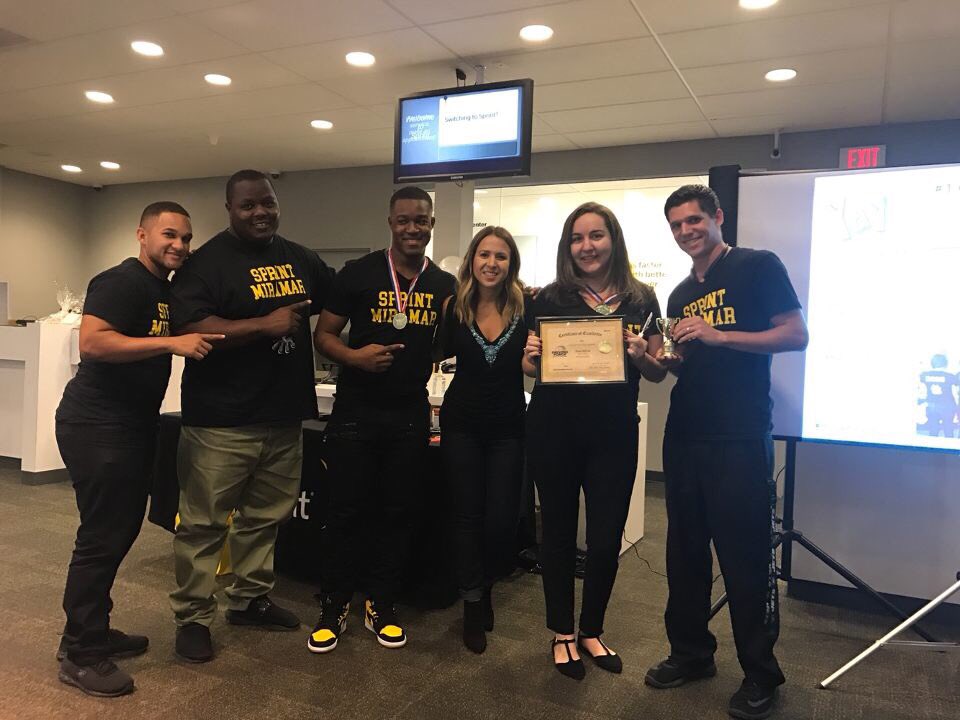 Jess_Gonzalez23's tweet photo. Big shout out to my team for achieving #1 in the district for the entire first quarter I couldn't be prouder! Lets do it again! 🎉#Sprint4FL https://t.co/rbXwk89VmH