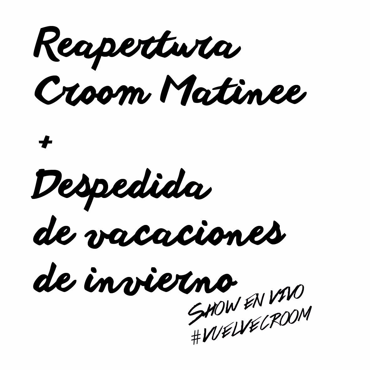 croomatinee's tweet photo. 5 DIAS PARA LA ENORME REAPERTURA DE CROOM MATINEE EN SU NUEVO LUGAR CON SHOW EN VIVO 

💥DICKENS (49 6 y 7)💥 https://t.co/M1tJz4kvPG