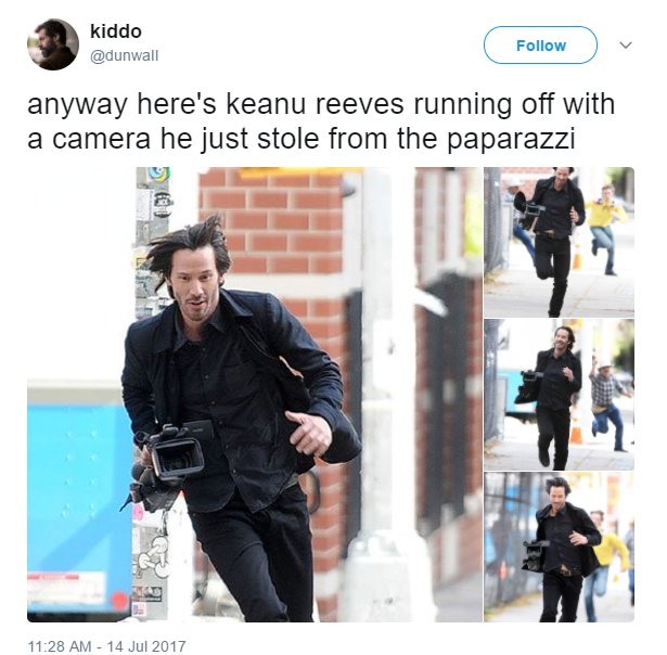 NayabChohanLIVE's tweet photo. KEANU REEVES .. THE RUNNING MAN #KeanuReeves #USA #NayabChohan #TemplateNews #DistantEchoes… https://t.co/drkuezaGf8 https://t.co/PMgLKYUiOg