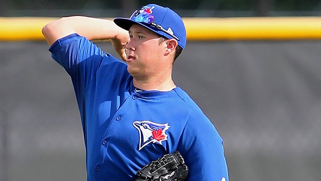 MiLB's tweet photo. #BlueJays first-round pick Nate Pearson strikes out three in two hitless innings in @vancanadians debut. https://t.co/KJJVutabb6 https://t.co/2y9lGTPqII