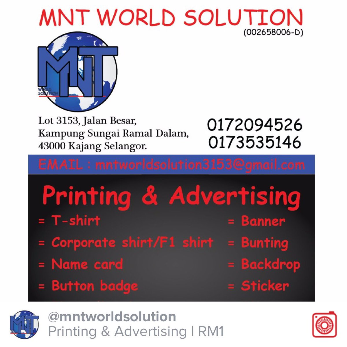 AmirulFaiz96's tweet photo. Selling Printing &amp; Advertising RM1 https://t.co/yWaoc0BRgU #carousell @thecarousell https://t.co/iJdHcnvlhH