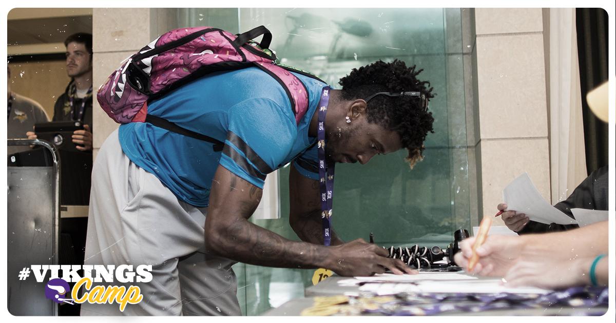 Reporting for duty. #VikingsCamp  📷: mnvkn.gs/pfB7xo https://t.co/SYXyiKJiwr