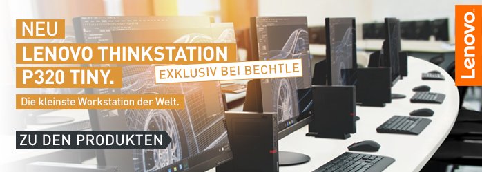 bechtle_de's tweet photo. Exklusiv bei #Bechtle: #Lenovo ThinkStation P320 TINY.
Die kleinste #Workstation der Welt. Jetzt im #BechtleShop: https://t.co/EX5hpnN5ew https://t.co/riZzOuiVpN