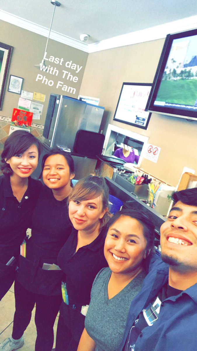 jenxnizzle's tweet photo. bye jesse.. i'll miss sharing egg rolls & talking about old school wrestling with you. 😭😞 #phofam #phosaigon https://t.co/tOb2UXHpHd