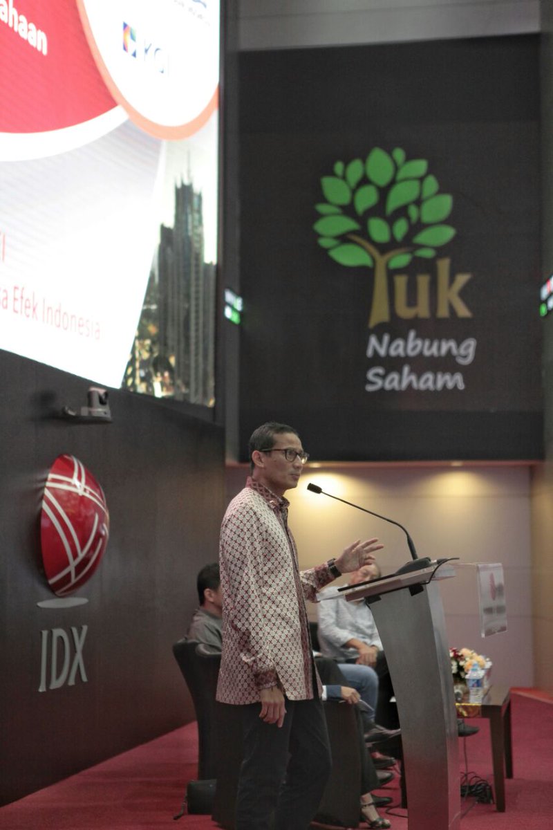 sandiuno's tweet photo. Menghadiri Sosialisasi Go Public di gedung BEI. Kami berharap kedepannya para pelaku UMKM dapat berkembang &amp; go public dalam dunia usaha. https://t.co/YdI0N8aeQi