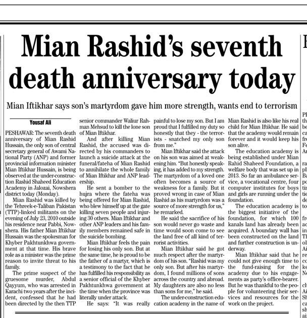MianIftikharHus's tweet photo. My son Mian Rashid's seventh death anniversary today. https://t.co/YG125o6XCl